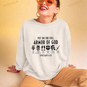 Put On The Full Armor Of God Cross Ephesians 6 10 Shirt 3