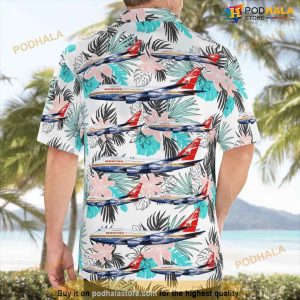 Qantas Boeing 747sp 38 Button Up Hawaiian Shirt 2