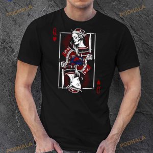Queen Card Poker Stanley Cup Champions Colorado Avalanche Shirt 3
