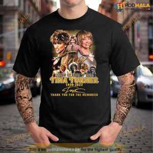 Queen Of Rock 'n' Rock Tina Turner 1939 2023 Thank You For The Memories Siganture Shirt 2
