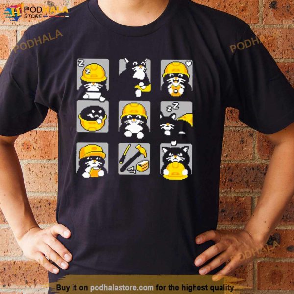 Rawpaw Ink Store Construction Cats By Cats With Jobs T Shirt