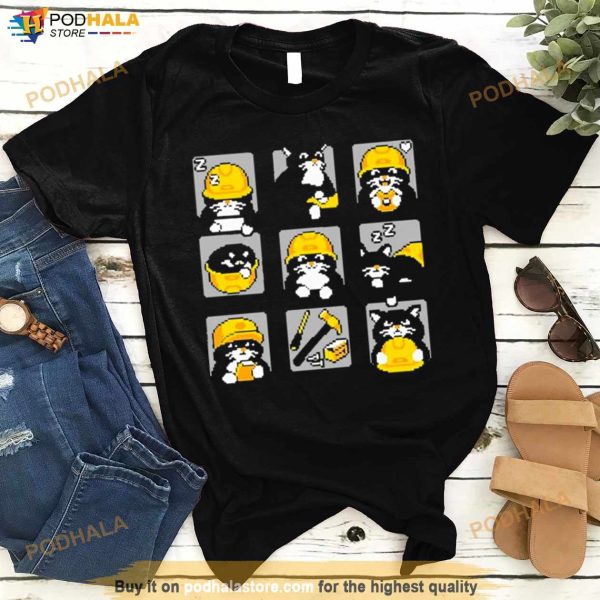 Rawpaw Ink Store Construction Cats By Cats With Jobs T Shirt