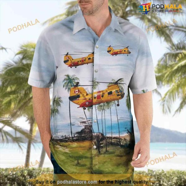 Rcaf Boeing-vertol Ch-113 Labrador Sar Hawaiian Shirt Outfit