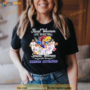 Real Women Love Basketball Smart Women Love The Kansas Jayhawks 2023 Signatures Shirt