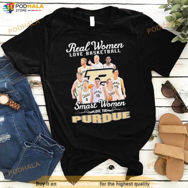 Real Women Love Basketball Smart Women Love The Purdue Boilermakers 2023 Shirt