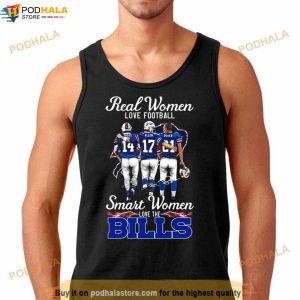 Real Women Love Football Smart Women Love The Bills Signatures 2023 Shirt 2