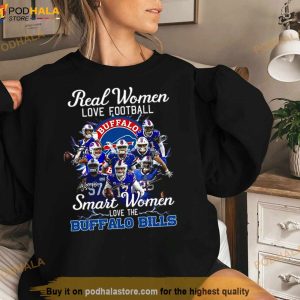 Real Women Love Football Smart Women Love The Buffalo Bills 2023 Logo Shirt  Unisex Tshirt Football