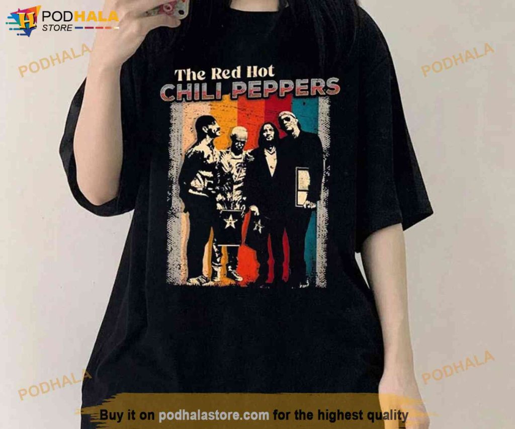 Red Hot Chili Peppers 2023 Tour Merch TShirt, RHCP Rock Music Tour
