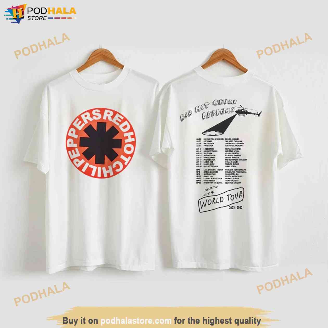 Red Hot Chili Peppers America Tour T-Shirt, 2023 Tour Gift For