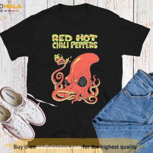 Red Hot Chili Peppers Octopus Unisex Shirt, RHCP Merch For Rock