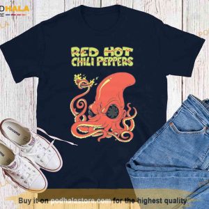 Red Hot Chili Peppers Octopus Unisex Shirt Rhcp Merch For Rock Fans 2