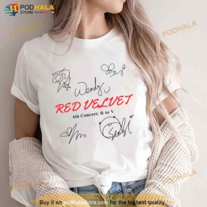 Red Velvet 4th Concert R To V 2023 Tour Shirt 2