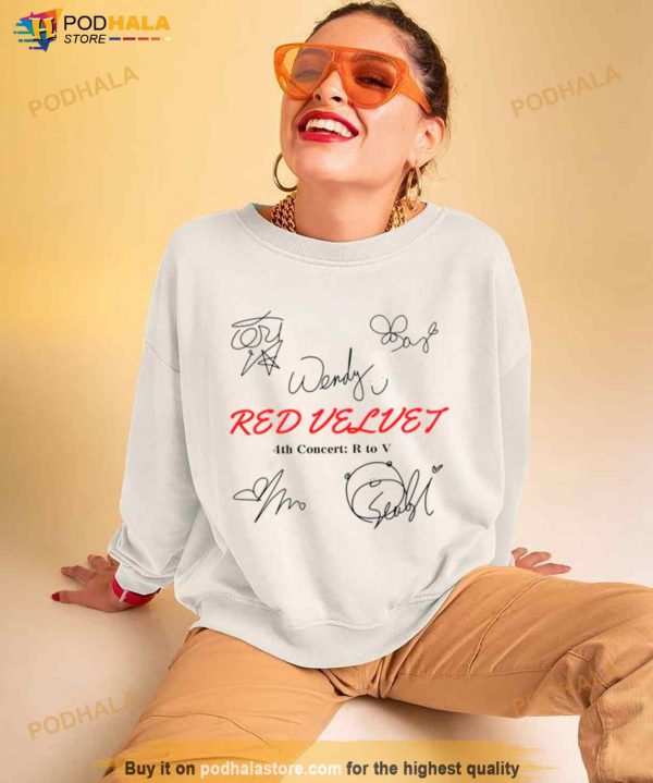 Red Velvet 4th Concert R To V 2023 Tour Shirt
