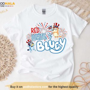 Red White And Bluey 4th Of July Shirt, 4Th Of July Gift Ideas