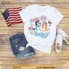 Red White Bluey Shirt, Bluey Independence Day TShirt, Happy 4th of July Gift