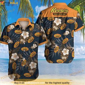 Reeses Peanut Butter Cups Hawaiian Shirt, Tropical Shirt