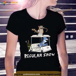 Regular Show Mordecai And Rigby Golf Cart Regular Show Cartoon Disney Shirt
