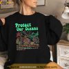 Respect The Locals Protect Our Oceans Shark Surfing Shirt