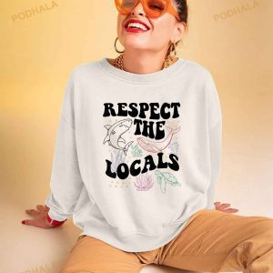 Respect The Whales Local Protect Our Ocean Whale Ocean Tee Shirt 2