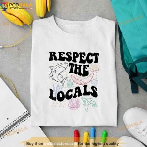 Respect The Whales Local Protect Our Ocean Whale Ocean Tee Shirt 3