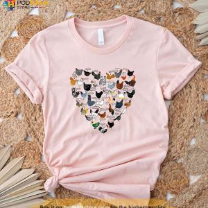 Retro Chicken Breeds Shirt, Funny Chicken TShirt, Gift For Chicken Lover