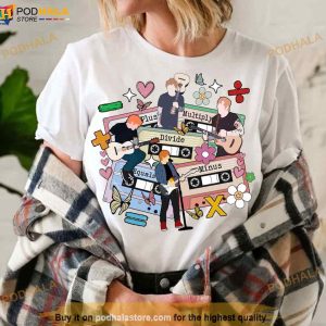 Retro Ed Sheeran Cassettes Shirt Mathematics America Tour 2023 Gift 3