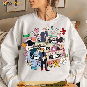 Retro Ed Sheeran Cassettes Shirt Mathematics America Tour 2023 Gift 4