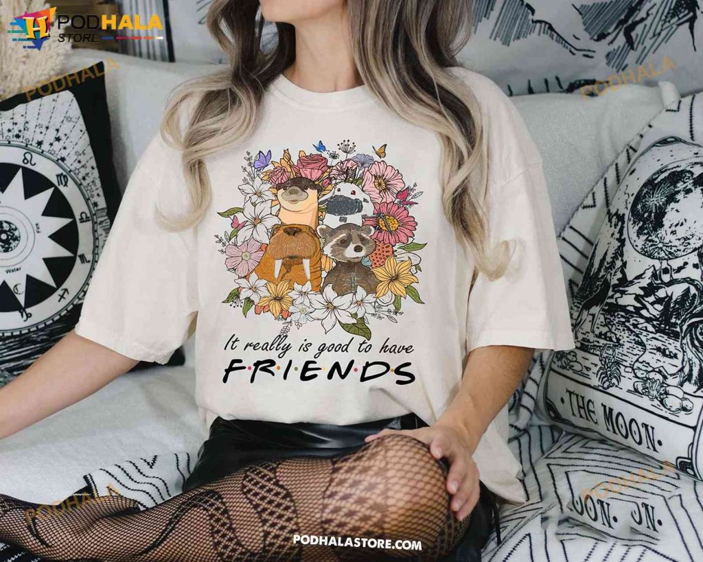 Retro Floral It Really Is Good To Have Friends Shirt