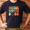 Retro Groovy Senior Class Of 2023 Graduation Smile Face Grad Shirt