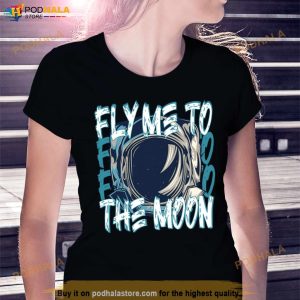 Retro Illustration Fly Me To The Moon Shirt