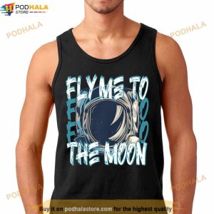 Retro Illustration Fly Me To The Moon Shirt 2