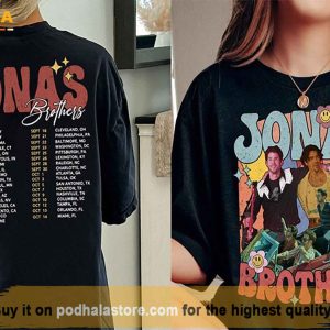 Retro Jonas Brothers Unisex Shirt, Jonas Brothers Tour 2023 Gift For Fans