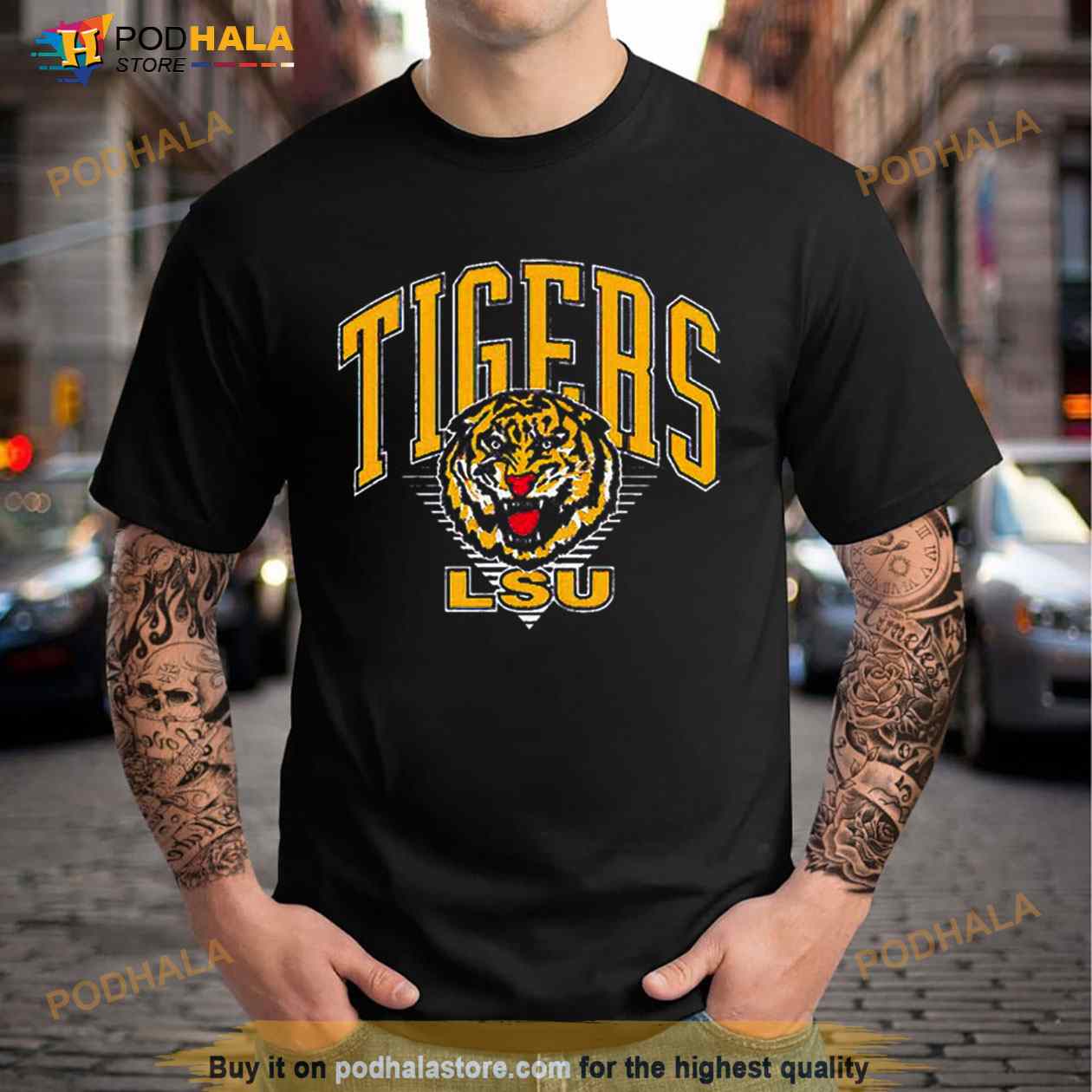 Unisex Tiger Life Tigers Bleached Sweatshirt or Hoodie. 