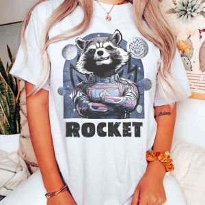 Retro Rocket Raccoon Shirt, Marvel Guardians Of The Galaxy 3 Gift For Marvel Fan