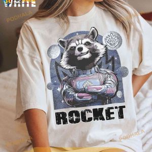 Retro Rocket Racoon Shirt, Marvel Guardians Of The Galaxy 3 Fan Gift
