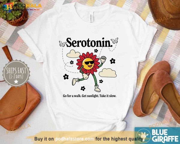 Retro Serotonin Chemical Shirt, Mental Health Matters, Mental Tee for Women
