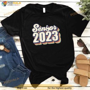Retro VIntage Senior Class Of 2023 Graduation Graduate Shirt