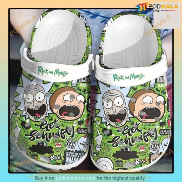 Rick And Morty Cute Funny Cartoon Movie Character Crocs Clog Shoes