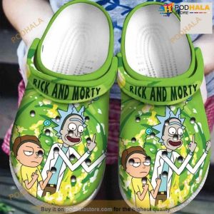 Rick And Morty Funny Cartoon Movie Character Crocs