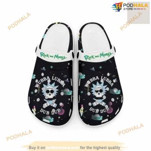 Rick And Morty Wubba Lubba Dub Dub Cartoon Movie Character Crocs Clog Shoes