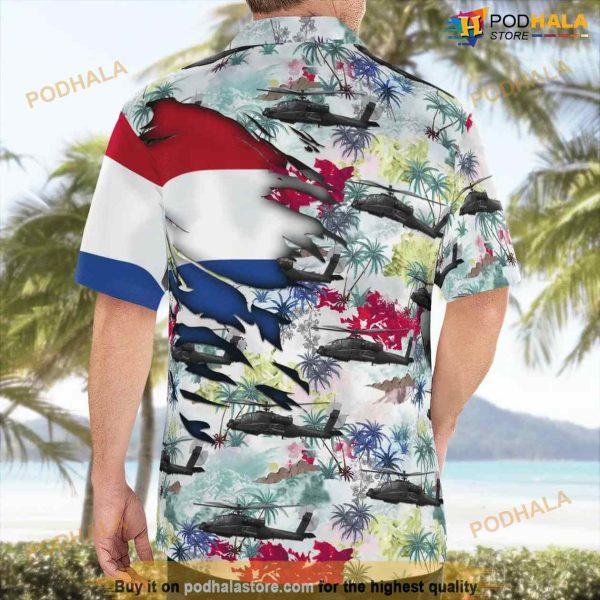 Rnlaf Koninklijke Luchtmacht Boeing Ah-64d Apache Longbow Hawaiian Shirt For Men And Women