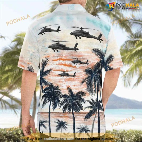Rnlaf Koninklijke Luchtmacht Boeing Ah-64d Apache Longbow Hawaiian Shirt Outfit