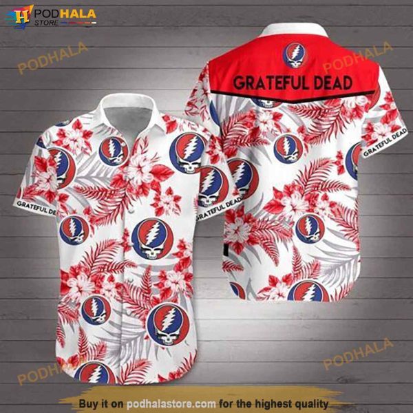 Rock Band Grateful Dead Iii Hawaiian Shirt, Tropical Shirt For Women