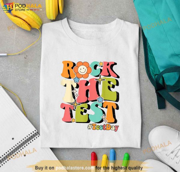 Rock The Test Testing Day Teacher Student Shirt