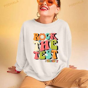 Rock The Test Testing Day Teacher Student Shirt 3
