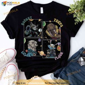 Rocket Raccoon And Friends Shirt Marvel Comics Guardians Of The Galaxy Fan Gift 2
