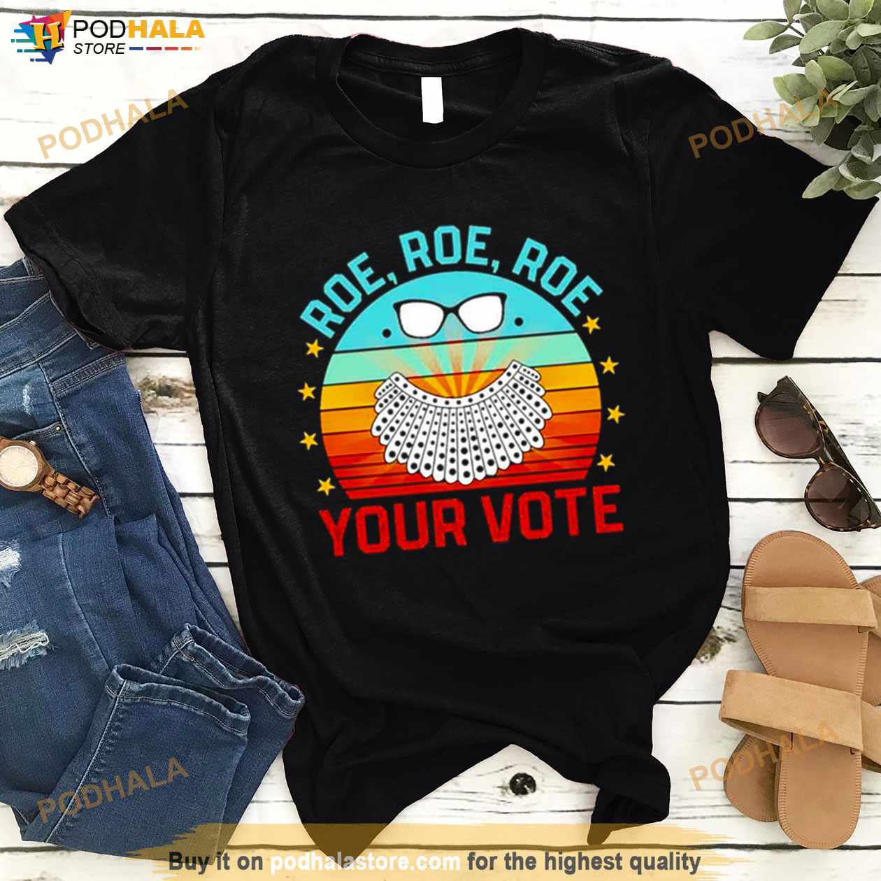Roe Roe Roe Your Vote RBG vintage shirt Roe Roe Roe Your Vote RBG vintage shirt