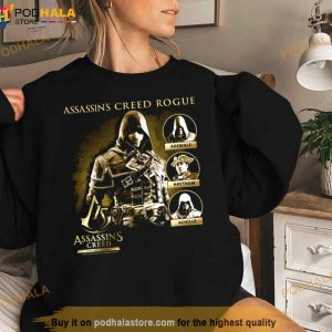 Rogue 15th Anniversary Distressed Character Box Up Assassin's Creed Shirt 3