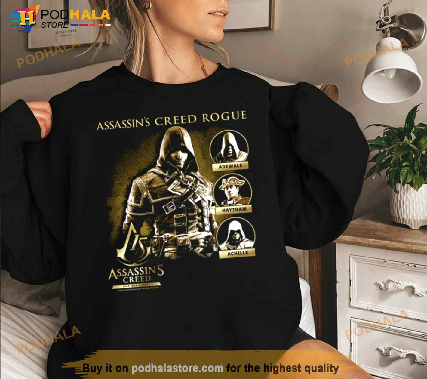 Rogue 15th Anniversary Distressed Character Box Up Assassin’s Creed Shirt Rogue 15th Anniversary Distressed Character Box Up Assassin’s Creed Shirt