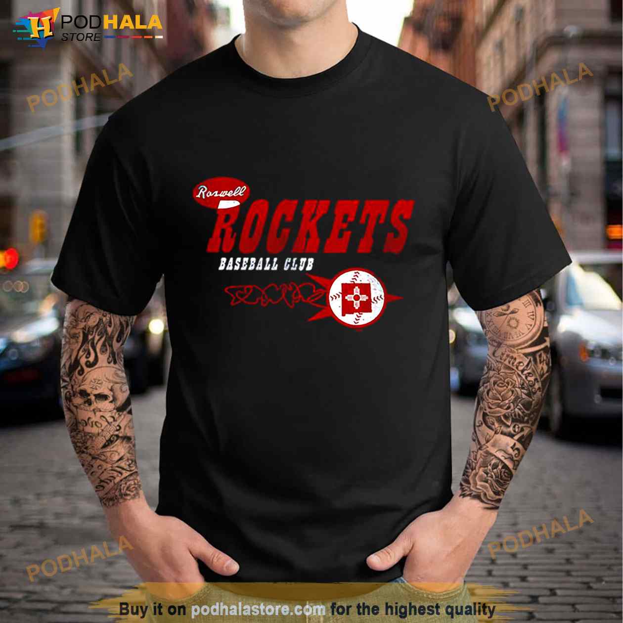 Roswell Rockets Baseball logo Shirt Roswell Rockets Baseball logo Shirt